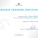 Sonovein Training Certificate